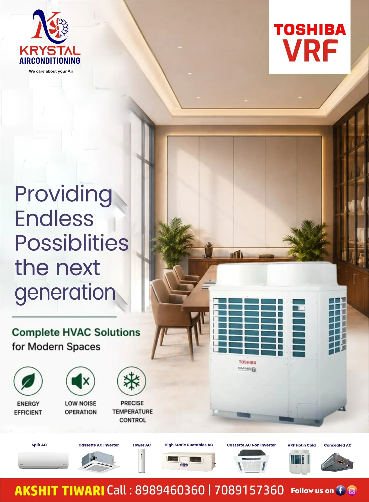 Toshiba VRF System Dealer in Indore